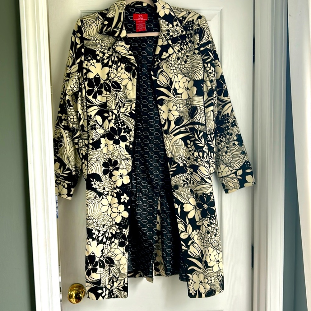Oscar de la Renta spring coat gorgeous print